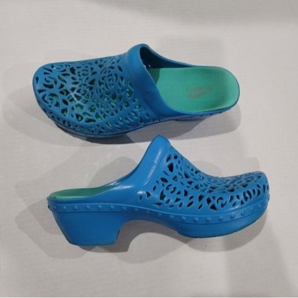 Dansko Pippa Laser Cut Jelly Clogs Size 40 - Picture 10 of 10